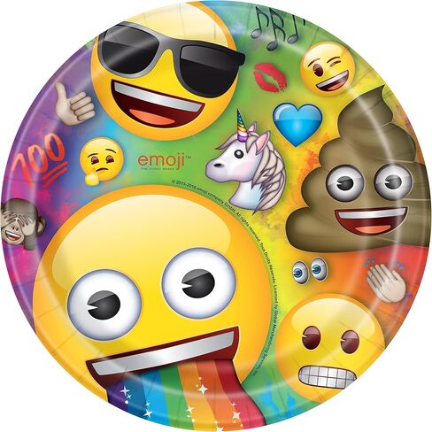 Rainbow Fun Emoji Loot Bags (8 Count) - Unique Party Favors for Kids, Perfect for Colorful Birthday Celebrations in Saudi Arabia