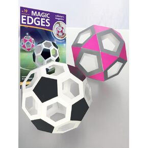 الحواف السحرية المتعددة السحرية/المواد الصلبة Archimedean: icosahedron المقطوعة - كرة كرة القدم ، icosidodecahedron. #19. مجموعة طرازات الورق ثلاثية الأبعاد. المواد الصلبة الهندسية - polyhedrons semiregular.