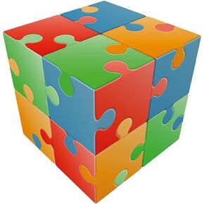 V-Cube Jigsaw 2 Cube Toy