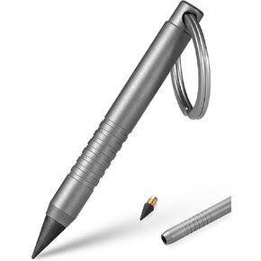 Fegve Titanium inkless verlasting Pencil ، قلم رصاص لا نهاية له قابلة لإعادة الاستخدام للمكتب المنزلي للكتابة