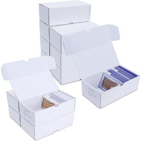 4 PCS صندوق تخزين لبطاقات التداول و 8 PCS مربع تخزين Toploader لتخزين وجمع TCG/Magic/MTG ، أفقي