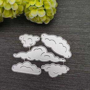 السحب الفضية المعادن قطعت السحب السماء قطع يموت لصنع البطاقات تصنع ألبوم صور ألبوم مزخرف Devosing DIY يموت ، قطع يموت ، نقش ، قصاصات قصاصات القصاصات.