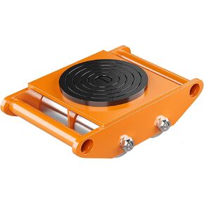 Machinery Skate Dolly ، GarveeTech 264555555 رطل/12T محرك الآلات الصناعية ، ماكينات الصلب الكربوني الثقيلة تزلج على التزلج و 4 عجلات من الصلب الكربوني و 360 درجة مدونة غطاء غير زلي
