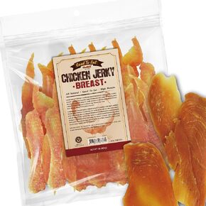 Gootoe Chicken Breast Jerky Dog Treats – All Natural, Hypoallergenic & Grain-Free, High-Protein, Healthy, Easily Digestible, Reseal Value Bag, 1 lb (Pack of 1)
