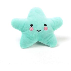 Blue Starfish Shape Dog Pet Chew Toy Plush Squeaky Toy Cute Pet Interactive Play Training Toy Toy Hoseold Pet Exploys Squeak Toys