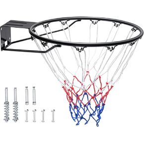 Basketball Hoop, 7.6-10 ft Adjustable Height Portable Backboard System, 54 inch Basketball Hoop & Goal, Kids & Adults Basketball Set with Wheels, Stand, and Fillable Base, for Outdoor/Indoor
