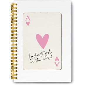 LiTiu Pink Preppy Spiral Notebook Journaling for Teen Girls Women School,Coquette Girly Style Notebook College Ruled Notebook,Bow A Trendy Funky Hardcover Spiral Notebook, 80 Sheets 5.8x8.3