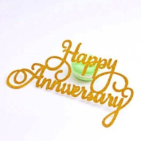 Happy Anniversary Word Metal Cutting Dies, DIY Scrapbooking Artist Die Cuts Stencils for Card Making Photo Album Decorative Embossing Paper Cards