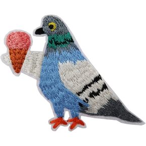Cute-Patch Dove Bird Embroidered Iron on Patch Cute Applique for DIY Project