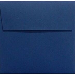 Luxpaper Square دعوة المظلات | قشر & الصحافة | 5 1/4 "x 5 1/4" | البحرية الأزرق | 80 رطل. نص | 50 كتي