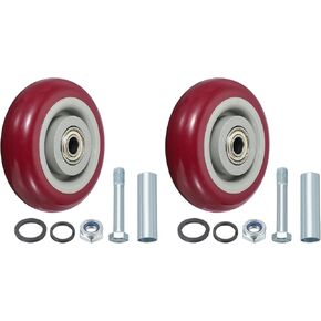Meccanixity Push Cart Wheels استبدال العجلات النايلون المتداول مع تجويف لشاحنات منصة الأثاث شاحنات التسوق