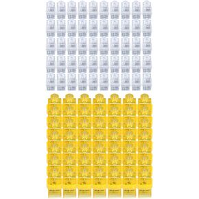 CALIFORNIA CADE ELECTRONIC Finger Lights, 100Pcs White and Yellow Glow in the Dark Party Supplies Fingerflash Lights for Kids Adults Led Light Up Finger Light Bulk