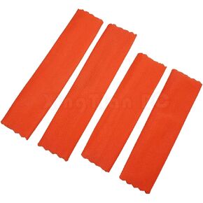 Damper Shock Sleeve Dust Snow Dirt Resist Cover for Traxxas 1/10 Slash Stampede Rustler Hoss 4WD - Orange 4pcs
