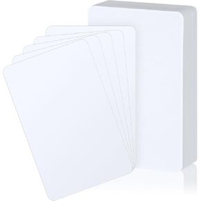 Zomiboo 100 Pcs Tall Trading Card Dividers White 2.7 x 4.2 Inch Plastic Card Dividers for Storage Boxes Games Sports Baseball
