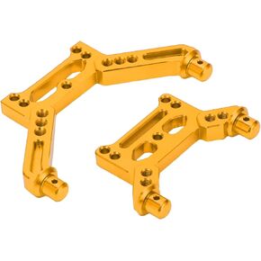 برج Demeras RC الصدمة الأمامية والخلفية ، أجزاء استبدال برج الصدمة أداء جيد أداء عمل جيد ل SG - 1603 1/16 RC CAR (أصفر)