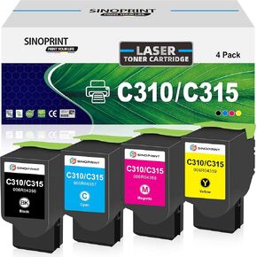 إعادة تصنيع خرطوشة الحبر المعاد تصنيع حبر متوافق مع Xerox C310 C310DNI C310DNIM C315 C315DNI PRINTER 006R04356 006R04357 006R04358 006R04359-4PACKSS