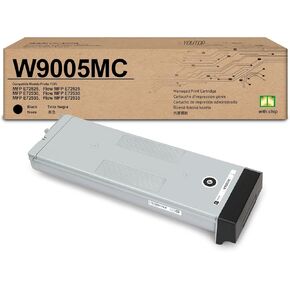 1PK W9005MC Black Toner Cartridge Compatible for Managed Flow MFP E72525z E72525dn E72530dn E72530z E72535dn E72535z Printer