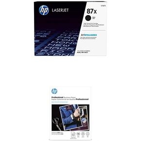 HP 87x كتيب الحبر الأسود العالي العائد ، 8.5x11 ، 150 shts ، المهنية