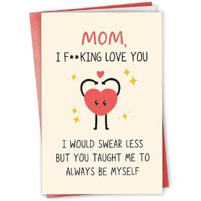 بطاقة عيد الأم للأم لابنتها ، هدية بطاقة عيد الأم المضحكة من أولياء الأمور ، بطاقة عيد الأم الأولى لابنتها ، بطاقة عيد الأم ، أنا فخور بالأم التي أصبحت عليها in Kuwait