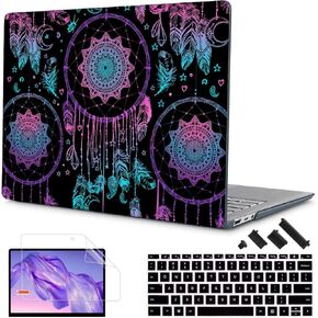 Tuiklol Case for 13.5’’ Microsoft Surface Laptop 5/4/3 Alcantara Palm Rest 2022-2018 Model 1959 1958 1867 Hard Shell Cover,Keyboard Cover+Screen Protector+Dust Plugs,Marine Plants