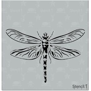 stencil1 stencil stencil 5.75 "× 6" - استنسل متينة قابلة لإعادة الاستخدام للطلاء - إنشاء الحرف اليدوية والديكور على الجدران النسيج والأثاث القابل لإعادة التدوير
