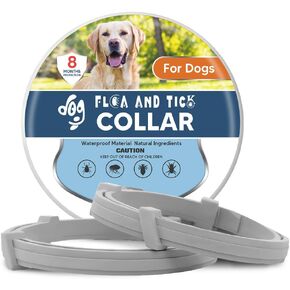 Collar for Dogs, Dogs Collar, Dog Collars for Large Dog, Adjustable Safe Dogg Collars 8 Months Prevention 2-Pack