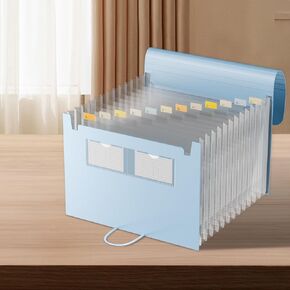 Purple Accordion File Organizer,13 Pockets Expanding File Folders, Portable Storage Monthly Bill Receipt,Writable Tabs,Letter/A4 Size