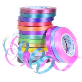 Ziiyan 16 Rolls 16 Colls Curling Ribbons for Gift Wrapping ، Balloon String ، Flor Poster Art Craft Decor