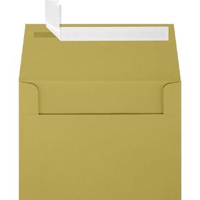 luxpaper A6 دعوة الأظرف | قشر & الصحافة | 4 3/4 "× 6 1/2" | الزيتون | 70 رطل. نص | 50 كتي