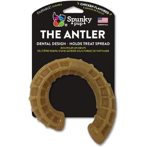 Spunky pup Antler Nylon Chew Toy, Chicken Flavored Nylon Dog Chew Toy, Promotes Dental Health - Antler, Ram