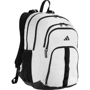 adidas Primetime Backpack (41L) x-Large Durable Athletic Student Laptop Book Bag-Boys/Girls, Black/Gold Metallic, One Size
