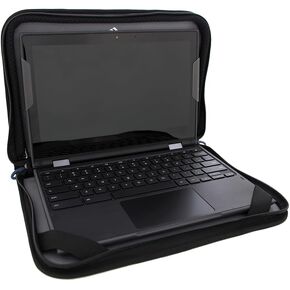 Brenthaven tred carry folio work -in with handle fits 13 inch macbook laptop chromebook tablet - حماية آمنة متينة وخفيفة الوزن للمهنيين والمكاتب والتجارية والأعمال - الأسود