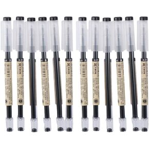 Dohobby 12 Pack Black Gel Ink Pen ، 0.35mm Ultra Point Point Pens ، Home Office Supply Hift