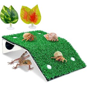 kathson Reptile Climbing Ramp Decorations Gecko Tank Accessories Reptile Climbing Decor Basking Platform Hermit Crab Climbing Toys Terrarium Décor for Crested Gecko Hermit Crab Lizard