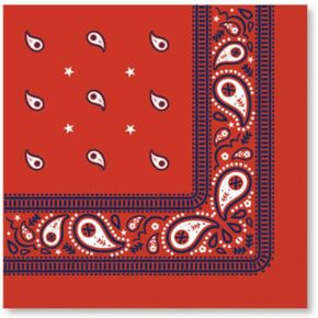 Bonjour Fte Thomas & Friends Large Red Bandana Nedjins - 24 Pack - مرخص رسميًا - مطوية 6.5 '