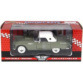 1956 Ford Thunderbird Soft Top Green 1/24 by Motormax 73312