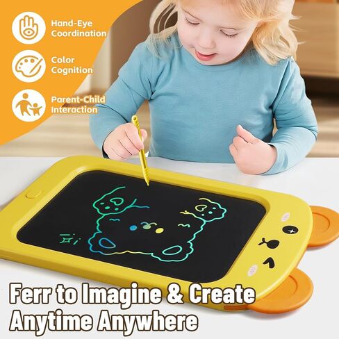 LCD Writing Tablet for Kids, Colorful Toddlers Toys Drawing Board, Educational Kid Doodle Pad Dinosaur Toys for 2 3 4 5 6 7 8 Year Old Boys Girls Birthday Party Christmas Gifts, 8.5in in Saudi Arabia