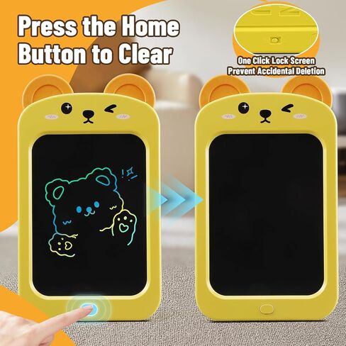 LCD Writing Tablet for Kids, Colorful Toddlers Toys Drawing Board, Educational Kid Doodle Pad Dinosaur Toys for 2 3 4 5 6 7 8 Year Old Boys Girls Birthday Party Christmas Gifts, 8.5in in Saudi Arabia