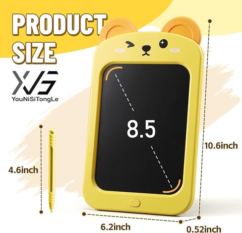 LCD Writing Tablet for Kids, Colorful Toddlers Toys Drawing Board, Educational Kid Doodle Pad Dinosaur Toys for 2 3 4 5 6 7 8 Year Old Boys Girls Birthday Party Christmas Gifts, 8.5in in Saudi Arabia