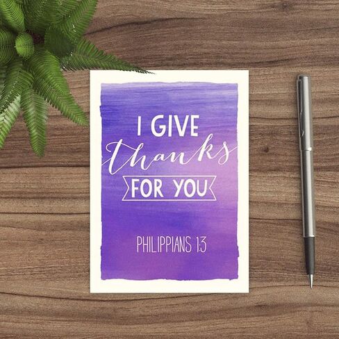 Religious Encouragement Note Card Pack / 25 Bible Verse Cards / 5 Vibrant Watercolor Designs / 3 1/2" x 4 7/8" Christian Greeting Cards in Saudi Arabia