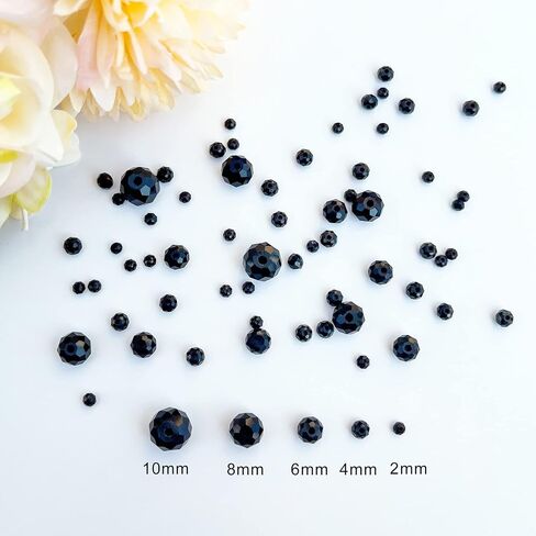 1000pcs Green Rondelle Crystal Glass Beads 2mm 4mm 6mm 8mm 10mm Mixed Sizes, Faceted Briolette Crystal Glass Spacer Beads for Jewelry Making with Container Box in Saudi Arabia