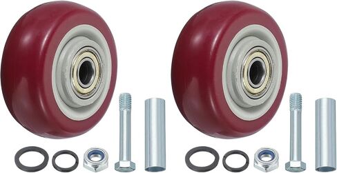 MECCANIXITY Push Cart Wheels Replacement Nylon Rolling Casters Wheel with Bore for Furniture Platform Trucks Shopping Cart in Saudi Arabia