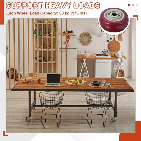 MECCANIXITY Push Cart Wheels Replacement Nylon Rolling Casters Wheel with Bore for Furniture Platform Trucks Shopping Cart in Saudi Arabia