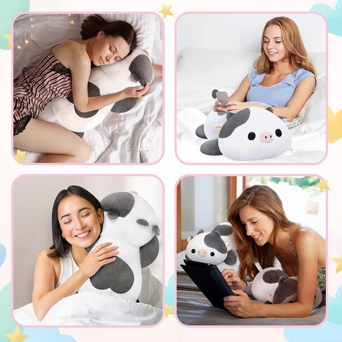Weighted Highland Cow Plush, Weighted Stuffed Animals 4.0 Lbs, Weighted Cow Plush for Kids, Highland Cow Stuffed Animals, Weighted Plush Toy Birthday Gifts for Women, Girls and Males (23 inch) in Saudi Arabia