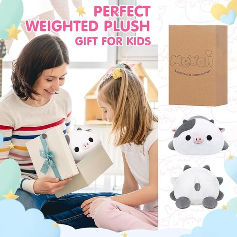 Weighted Highland Cow Plush, Weighted Stuffed Animals 4.0 Lbs, Weighted Cow Plush for Kids, Highland Cow Stuffed Animals, Weighted Plush Toy Birthday Gifts for Women, Girls and Males (23 inch) in Saudi Arabia