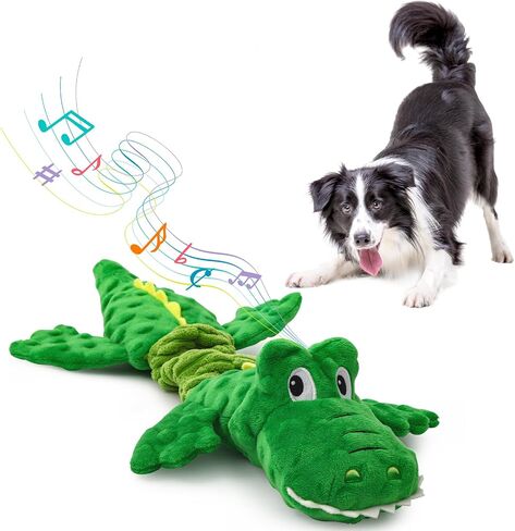Octopus Squesky Dog Toys for Large Medium Small Dogs, Stuffed and Tough Plush Dog Toys for Aggressive Chewers(Blue) in Saudi Arabia