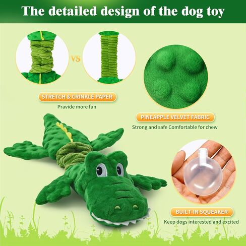 Octopus Squesky Dog Toys for Large Medium Small Dogs, Stuffed and Tough Plush Dog Toys for Aggressive Chewers(Blue) in Saudi Arabia