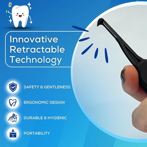 Stocking Stuffer|AlignerOff Aligner Removal Tool|Compatible with Invisalign, Removable Clear Braces, Retainers, Nightguard and Dentures|Retractible|Hygienic Personal Oral Accessory|Ortho Recommended in Kuwait