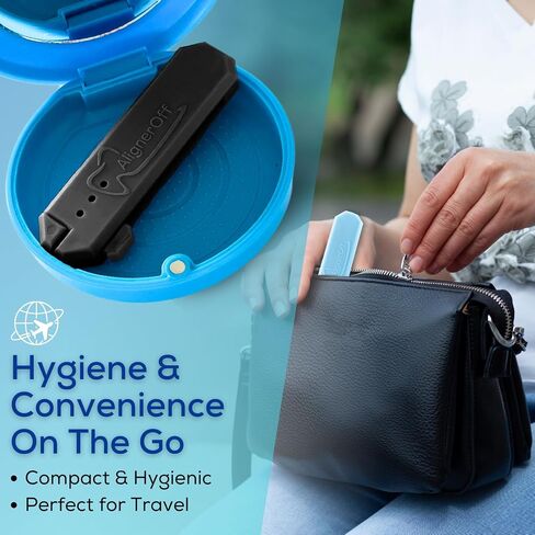 Stocking Stuffer|AlignerOff Aligner Removal Tool|Compatible with Invisalign, Removable Clear Braces, Retainers, Nightguard and Dentures|Retractible|Hygienic Personal Oral Accessory|Ortho Recommended in Kuwait