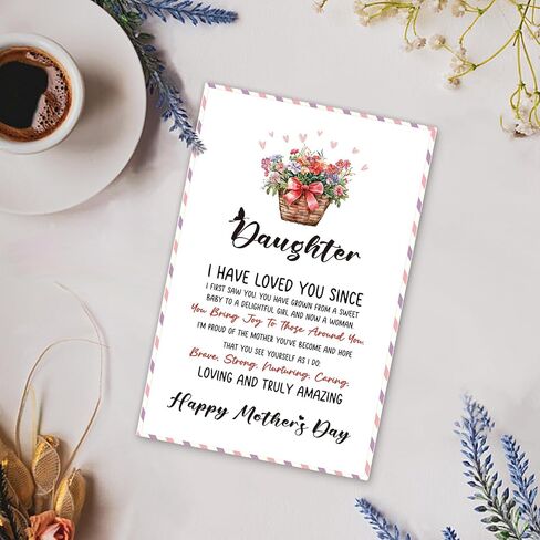 Poem Mother’s Day Card for Daughter, Funny Mother’s Day Card Gift from Parents, 1st Mother’s Day Card for Daughter, Daughter Mother’s Day Card, I'm Proud of the Mother You've Become in Saudi Arabia